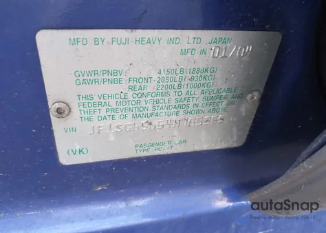 2004 Subaru Forester 2.5Xs из США, поврежденный, VIN JF1SG65654H755355